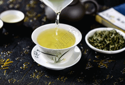 万里茶道泡茶叶gif高清图片