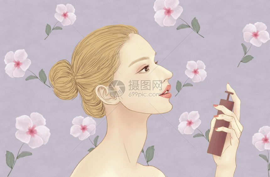 美白补水gif动图图片-正版gif素材401345485-摄图网