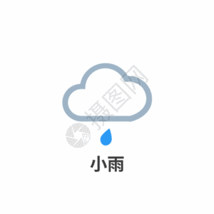 八一logo天气图标小雨icon图标GIF高清图片