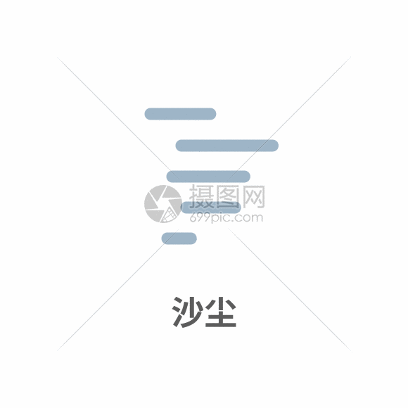 天气图标沙尘图标gificon动图logo