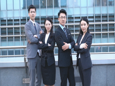男性女性商务办公团队GIF高清图片