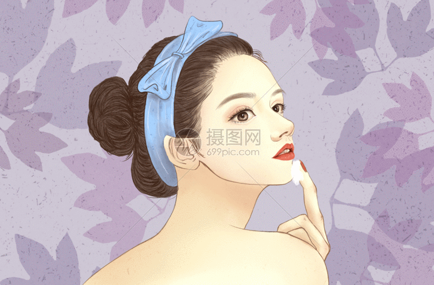 gif动图 插画动图 护肤养颜gif.psd,gif 860_564