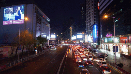 南京路夜景GIF图片