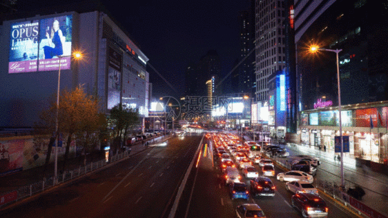 南京路夜景GIF图片