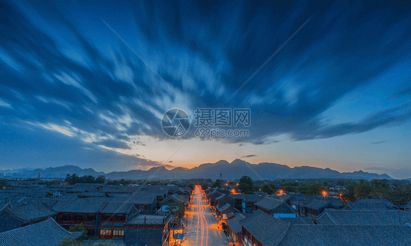 魅力古城gif动图图片-正版gif素材401358268-摄图网
