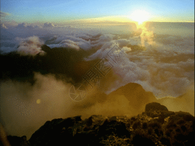 云海GIF高空云海图片素材