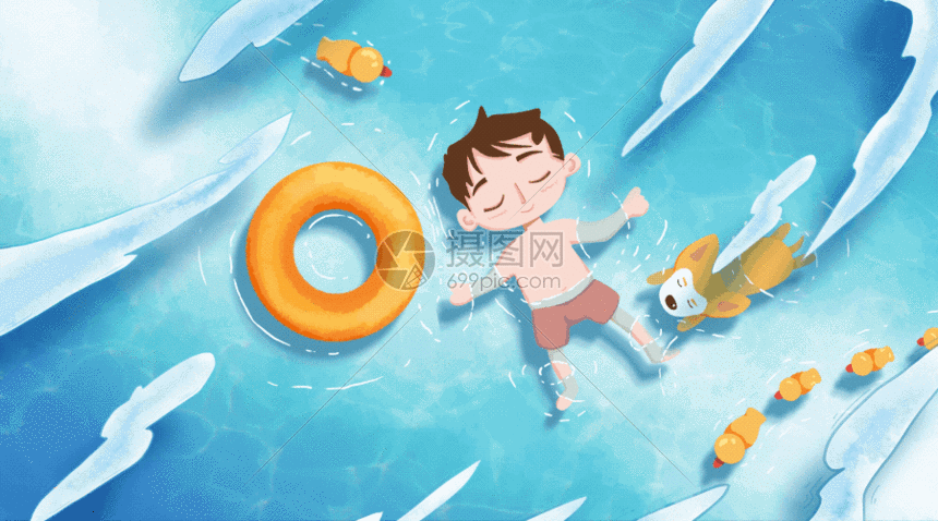 泳池gif动图动图图片-正版gif素材401361060-摄图网