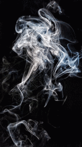 创意艺术白色烟雾gif动图高清图片