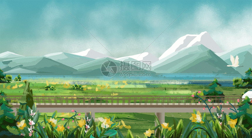 gif动图 插画动图 坐上火车去旅行gif.psd,gif 860_473