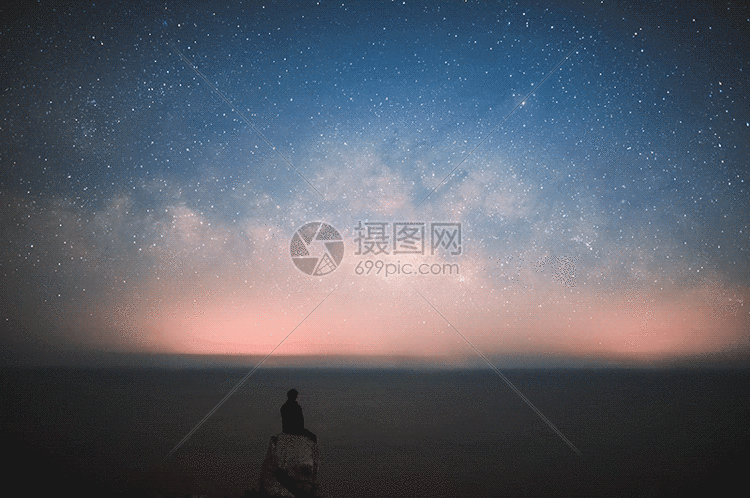 海岛星空gif动图图片-正版gif素材401390946-摄图网