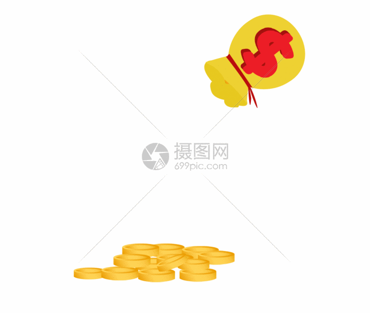 金币钱袋GIF图片