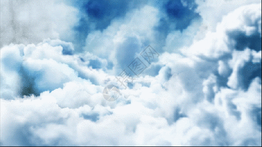 唯美云层向前穿梭gif高清图片
