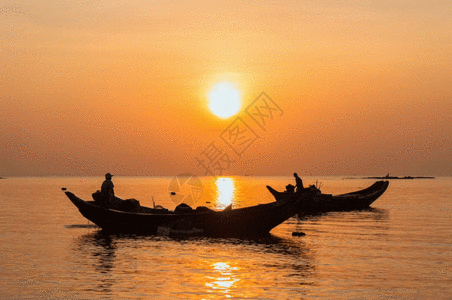 大海日出gif图片素材