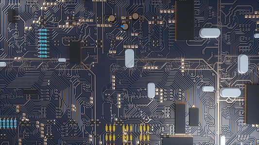 电路板细节图高清图片