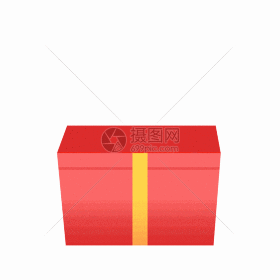 一箱红包金币GIF图片