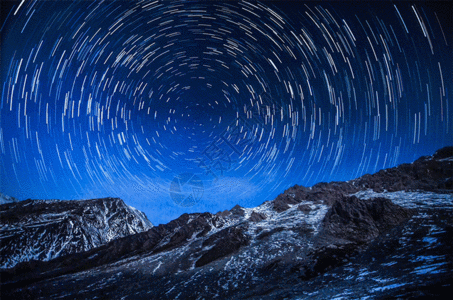 青海油田星空gif高清图片