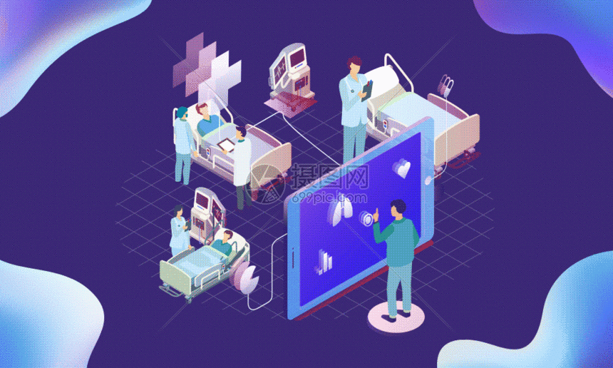 医疗风gif动图图片-正版gif素材401405764-摄图网