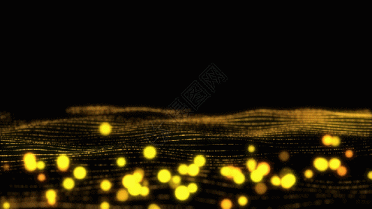 ae模板人物介绍金色粒子gif高清图片