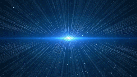 蓝色粒子光线gif图片