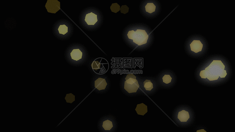gif动图 动态背景 透明通道悬浮金色飘动粒子gif.