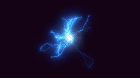 电调放射闪电带通道素材GIF高清图片