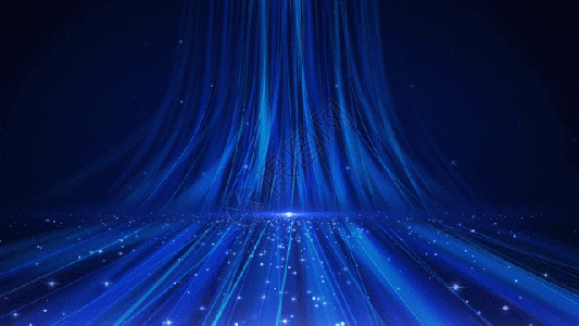 梦幻粒子线条瀑布背景GIF图片