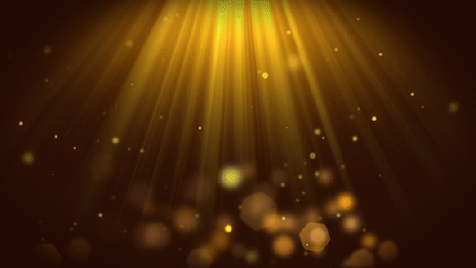 金色光线粒子上升动态背景gif图片