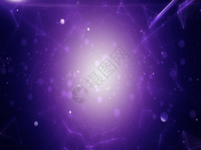 紫色粒子光线GIF图片
