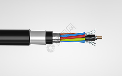 3d光纤光缆模型背景图片