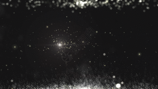 秋天运动白色粒子光斑GIF高清图片