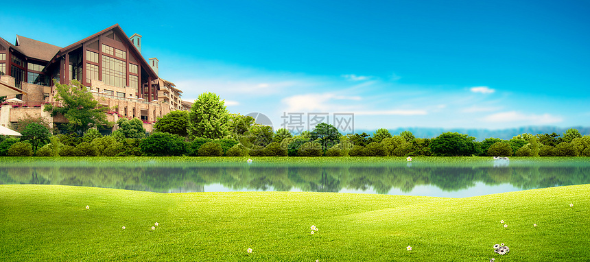 房地产海报背景图片