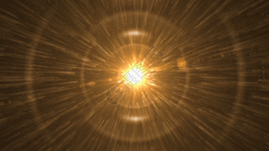 线条金色粒子点光旋转动画GIF高清图片