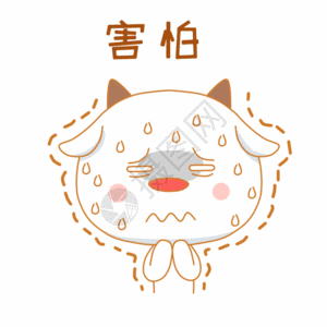 政局紧张可爱小羊表情包gif高清图片