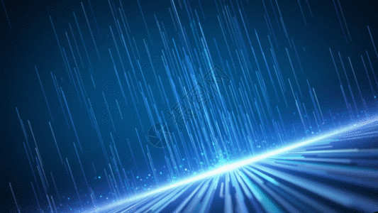 蓝色科技粒子光线动画GIF图片