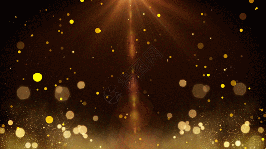 金色粒子光效动画GIF图片