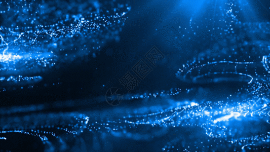 蓝色科技线条粒子gif图片素材