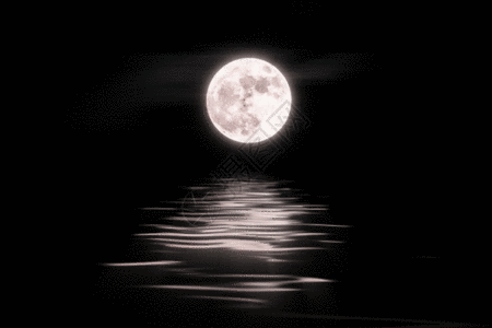 青海湖月夜gif动图图片