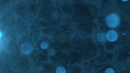 蓝色粒子光斑GIF图片