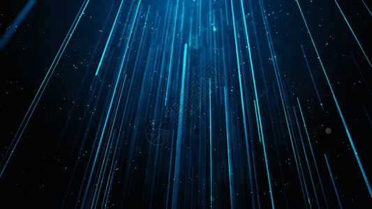 蓝色粒子光线下落动画GIF图片