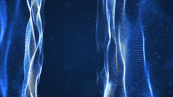 蓝色粒子网线动画GIF图片