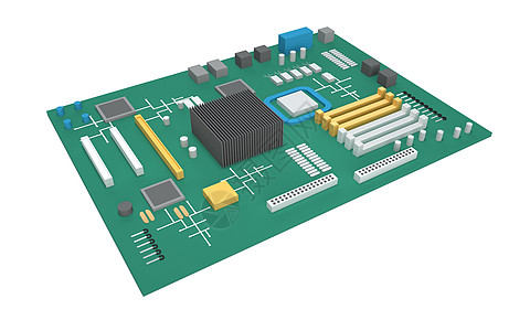 芯片立体模型图片