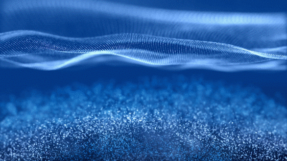 蓝色粒子动画GIF图片