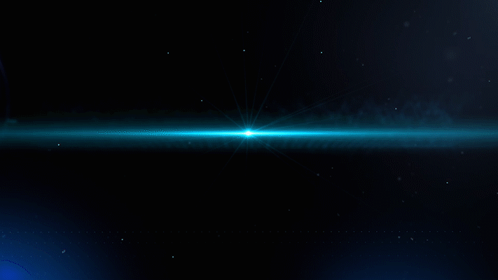 蓝色粒子光线三维背景GIF图片