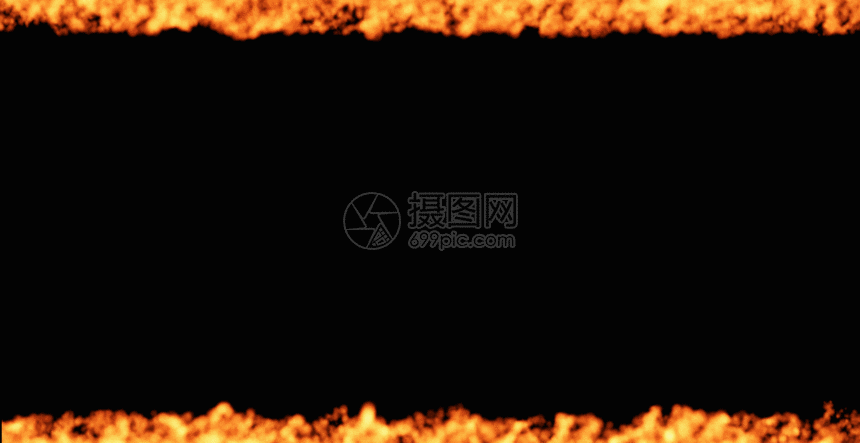 火焰粒子边框GIF图片