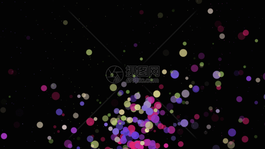 绚丽粒子上升动画元素gif动图图片-正版gif素材-摄