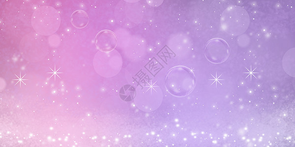 紫色梦幻气泡背景图片
