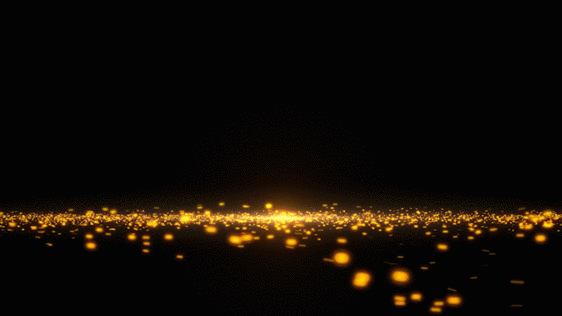 金色粒子海洋GIF图片