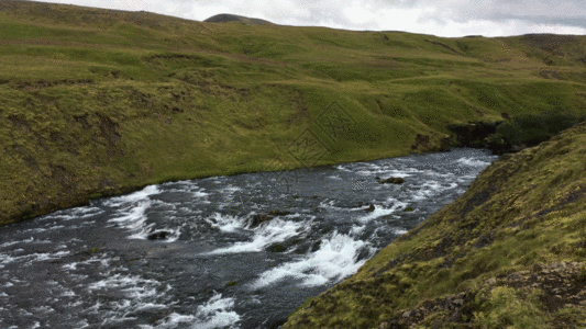 清澈的小溪小溪流水高清GIF高清图片