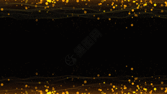 金色线粒子动画GIF图片