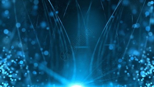蓝色粒子动画背景GIF图片